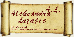 Aleksandra Lužajić vizit kartica